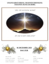 Kerstviering Vrouwen rond de Bijbel