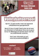 Volleybaltournooi 12 april